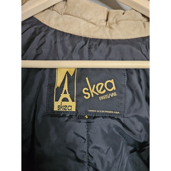 Skea Paris/Vail Women's Vintage Parka Ski Snow Jacket Size 4 Brown Faux Suede - Picture 10 of 16